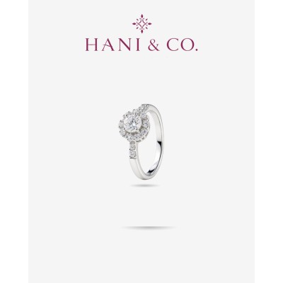 HANI&CO Hana Halo Solitaire Diamond Ring