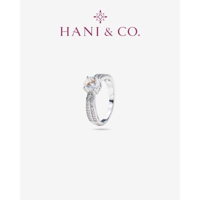 HANI&CO Ayla Shank Solitaire Diamond Ring