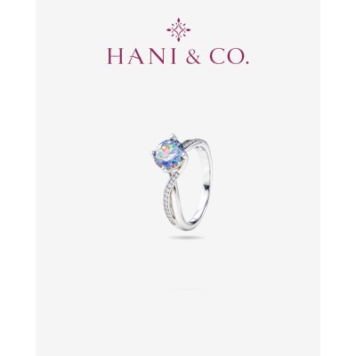 HANI&CO Alia Crossover Solitaire Diamond Ring